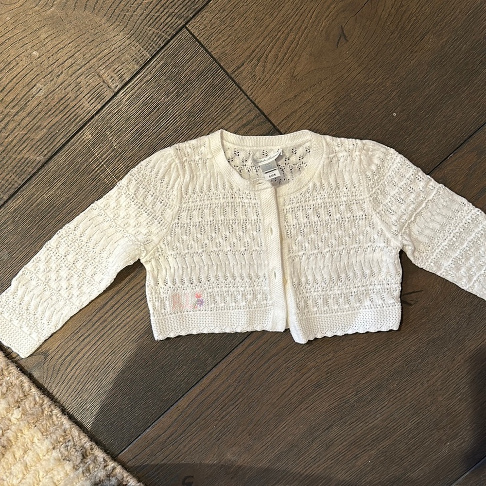 White Ralph Lauren cardigan 24m